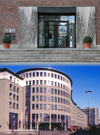 Rathaus Spanischer Bau und Bürgeramt Nippes - Haupteingänge