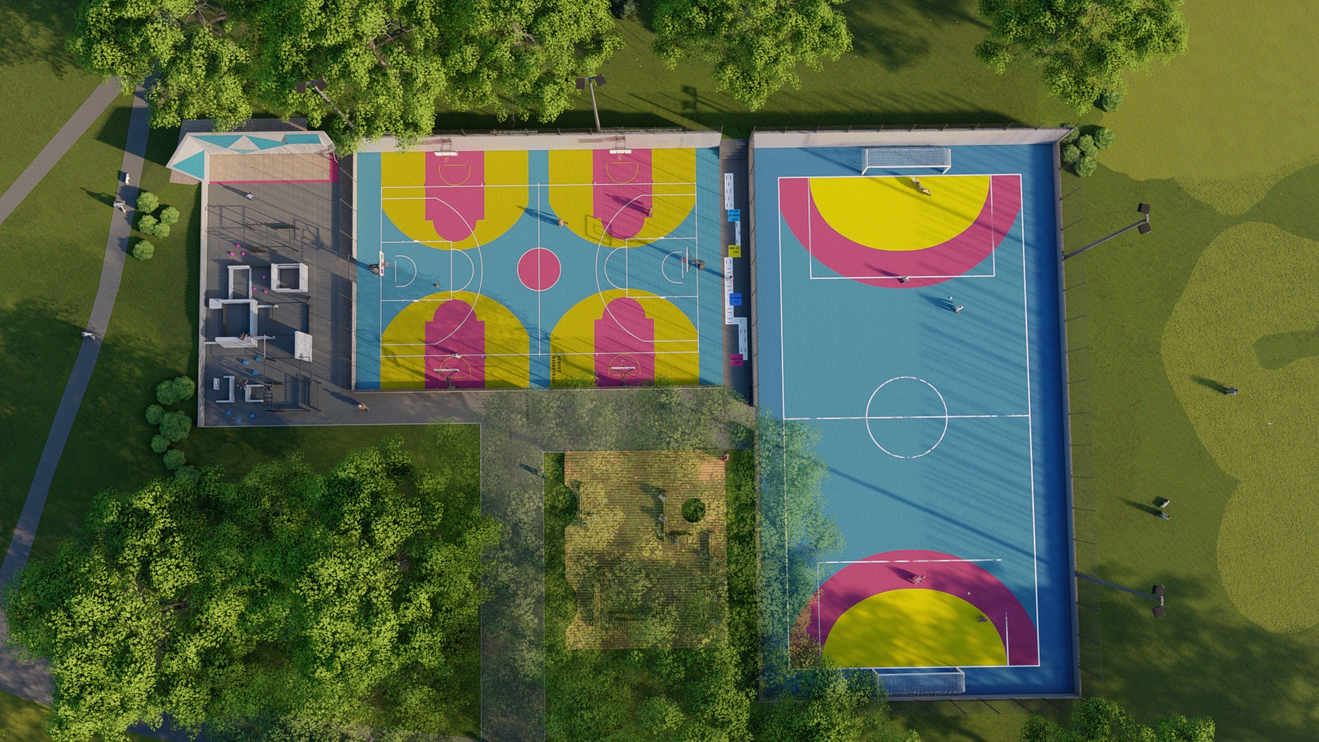 Lageplan Rendsburger Platz Ansicht von oben