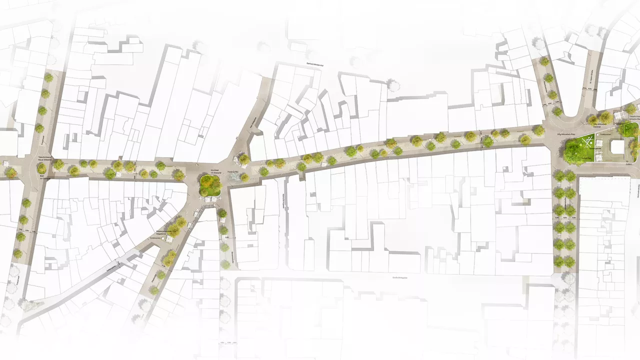 Lageplan Ehrenstraße Lageplan der Ehrenstraße