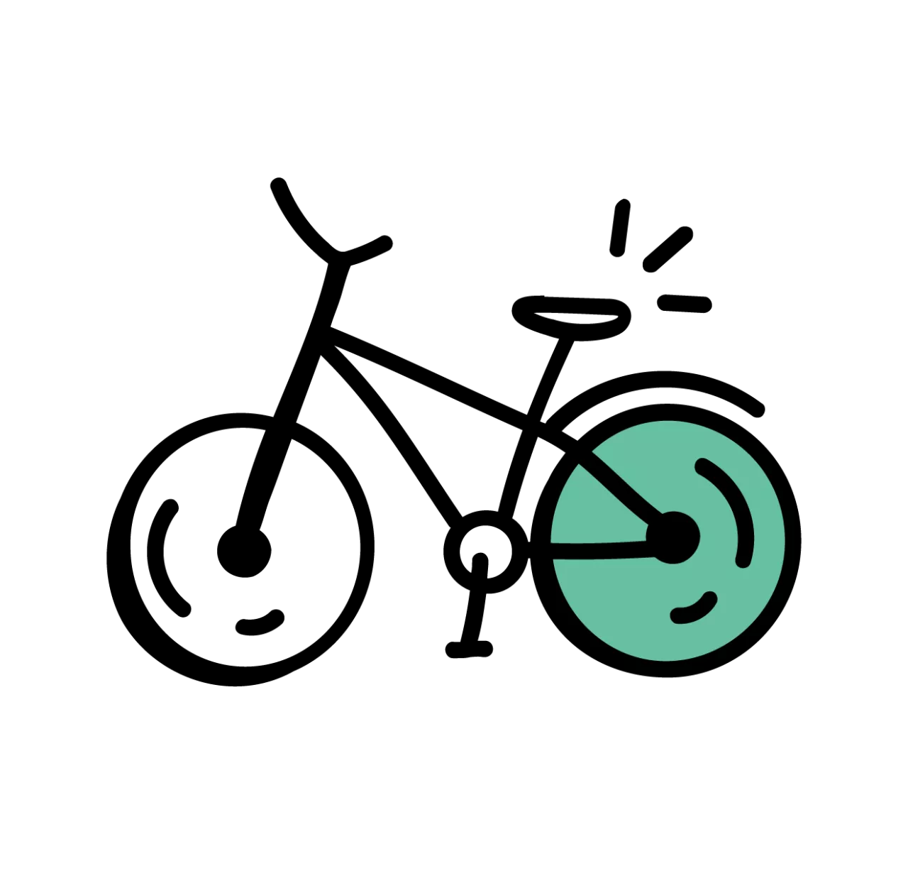 Icon polisMOBILITY Zeichnung eines Fahrrads